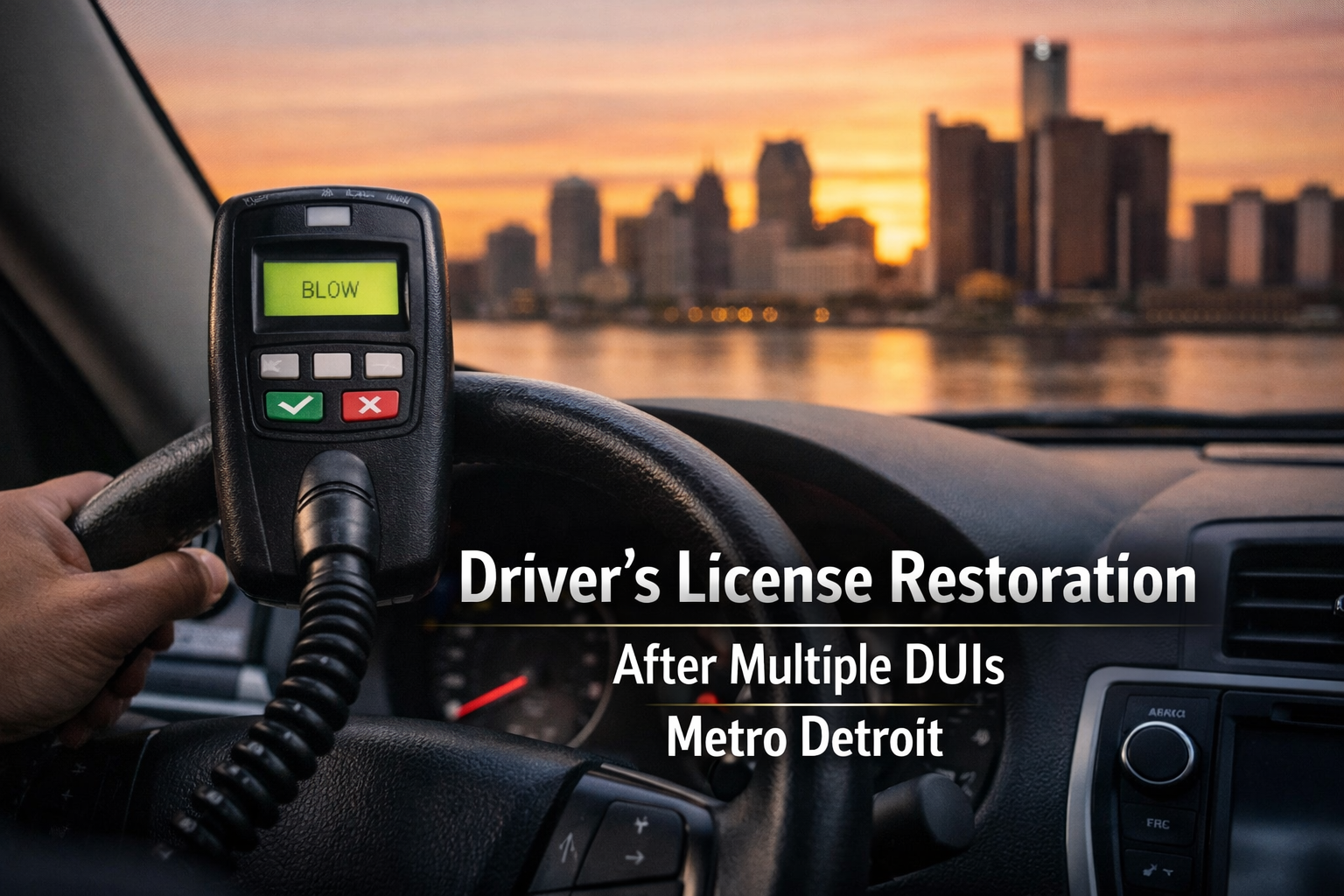 How to Get Your Driver’s License Back After Multiple DUIs in Metro Detroit